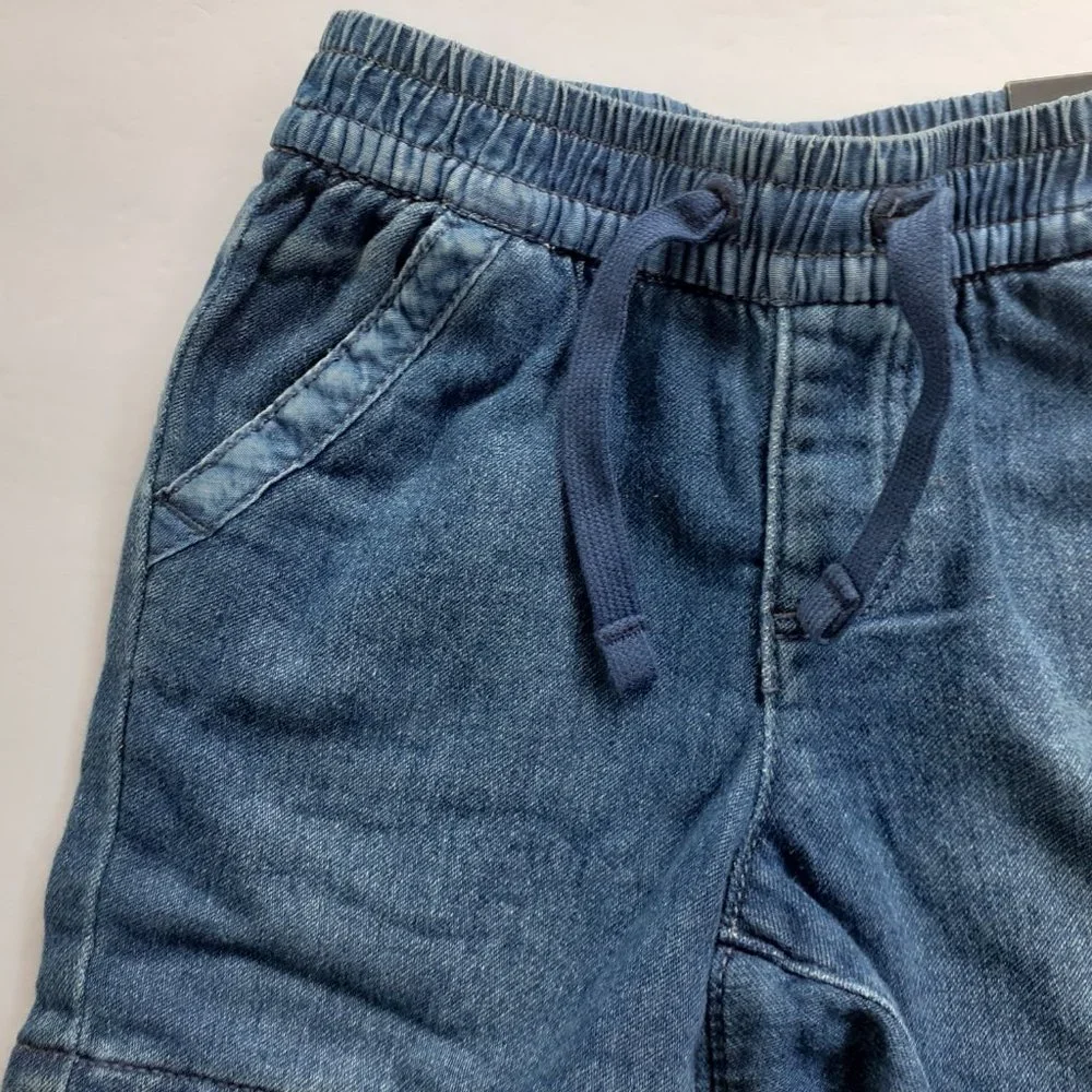 Baby Gap Denim Shorts Pull On Elastic Waist Jean Boys Girls 18-24 Months New